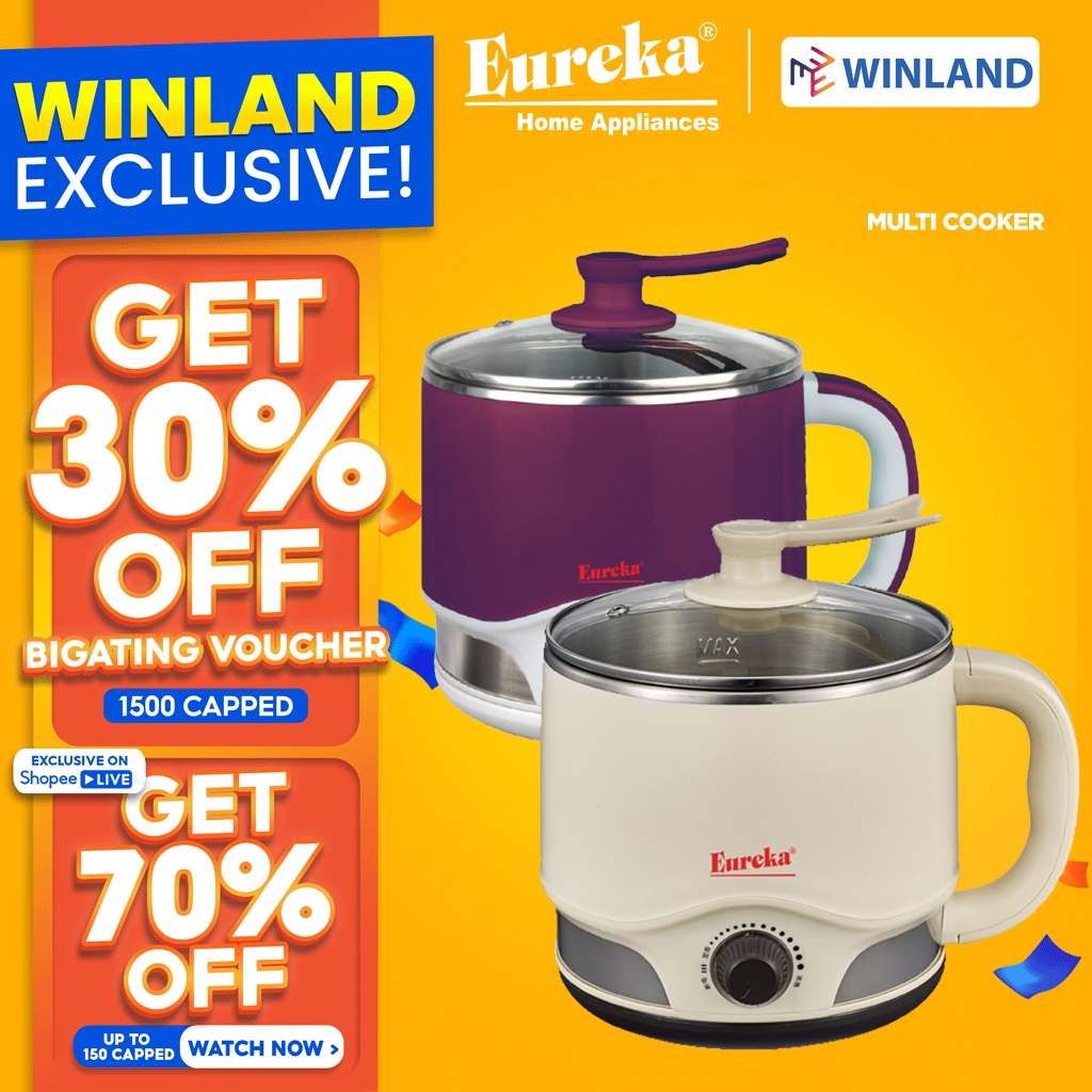 Eureka by Winland 1.5L MultiCooker Electric Kettle Water Heater with