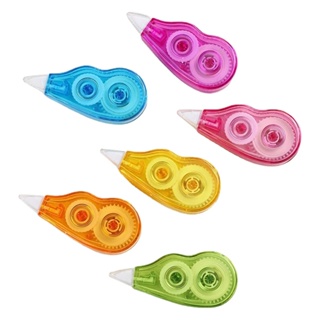 6Pcs correction tape white eraser correction pen wipe out tape ink  corrector tape Aesthetic out tape Cute correction roller tape roller liquid