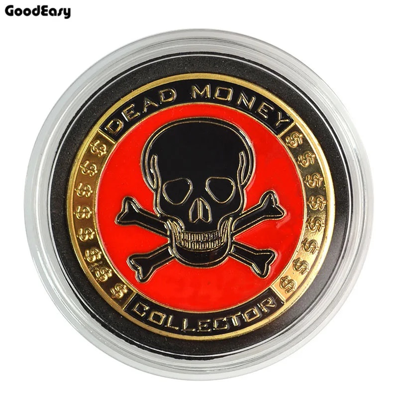 ♦Hot Poker Card Guard Protector Metal Token Coin with Plastic Cover