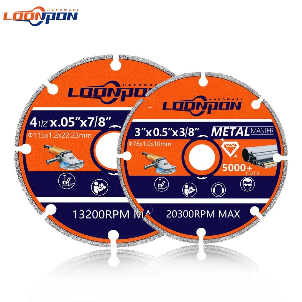 Loonpon Diamond Cutting Wheel 76/115mm Cutting Circular Saw Blades