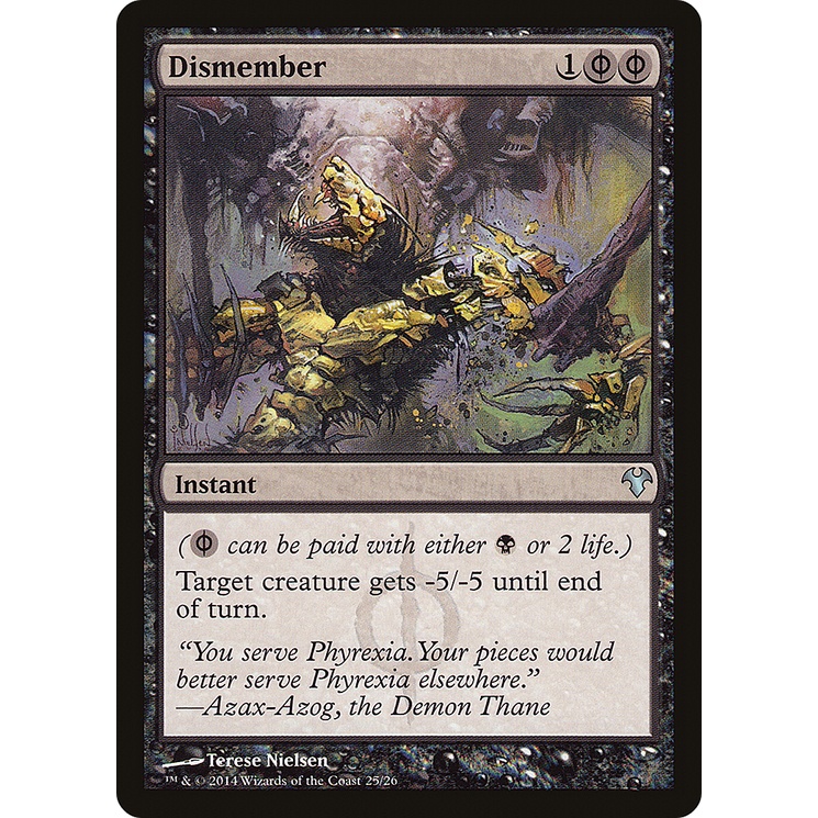 Dismember (MD1) #25 - MP - Magic the Gathering MTG | Shopee Philippines