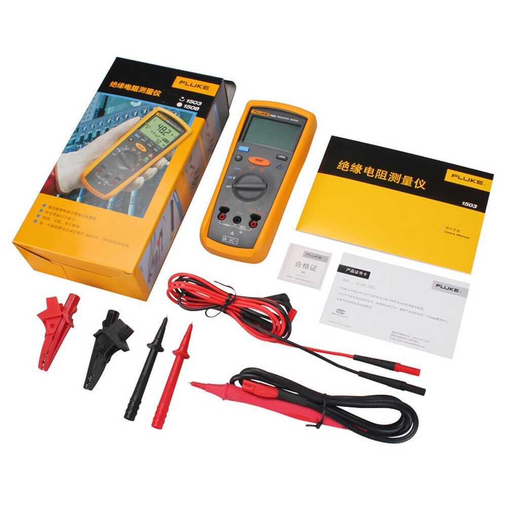 Original Fluke 1503 Handheld Digital Insulation Resistance Tester F1503