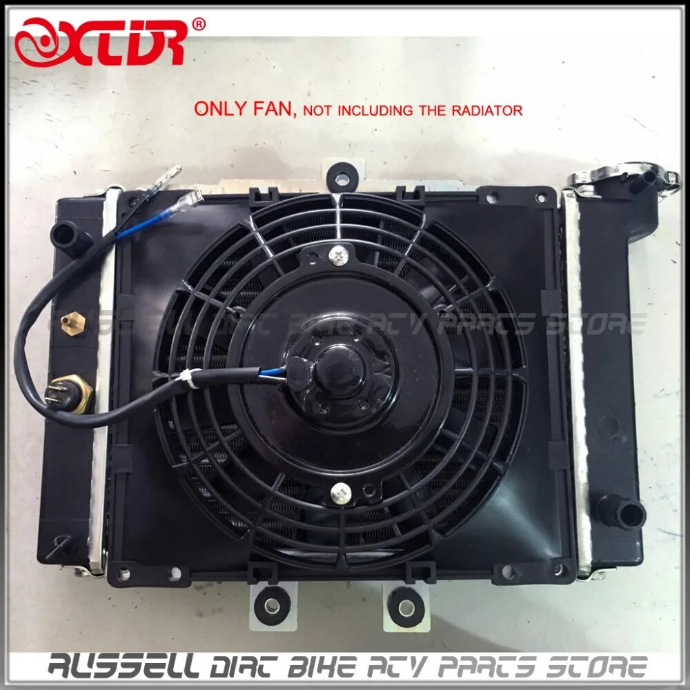 ATV Quad Radiator Cooling Fan Thermo Cooler Water 2 Pin For 200cc 250cc ...