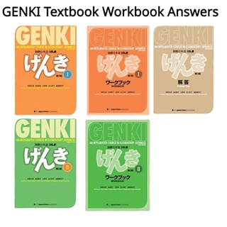 5 Books/Set GENKI The 3 Edition Textbook+Workbook+Answer Key An