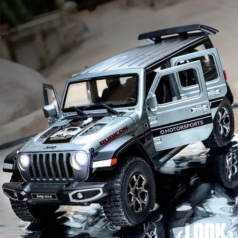 122 Jeeps Wrangler Off-Road SUV Alloy Model Car Diecast Scale Metal ...