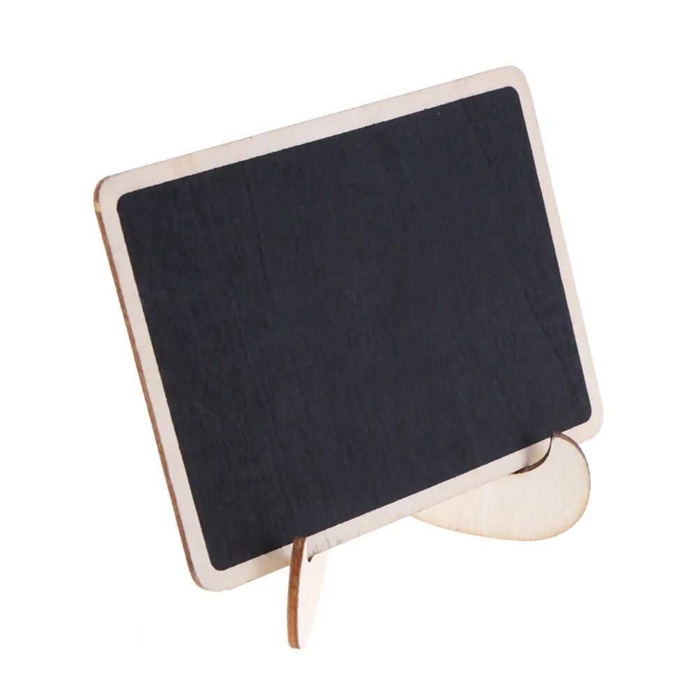 Mini Wooden Chalkboard Decorative Stand Message Boards Tabletop Multi ...