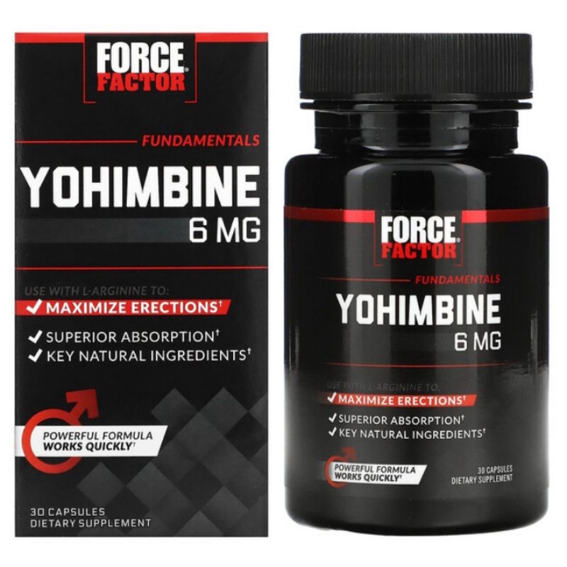 Force Factor Yohimbine 6 Mg 30 Capsules Shopee Philippines 8255