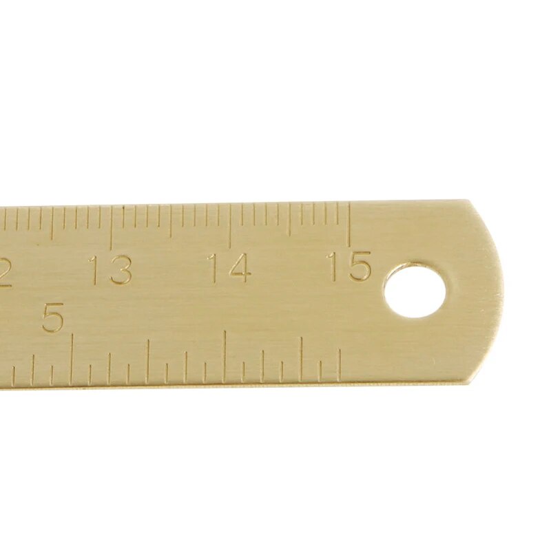 L74B Outdoor Brass Ruler Double Scale for Cm&Inch Digital for TRAVELER ...