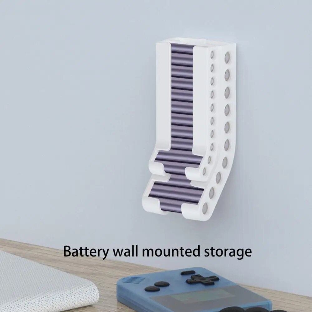 Battery Battery Storage Rack Wall Mounted Battery Hanging Holder Large ...