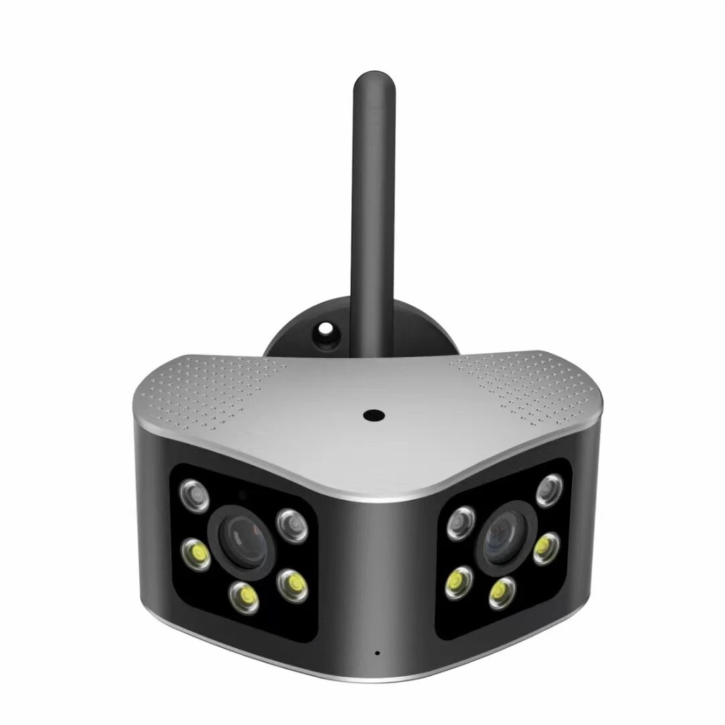 6MP UHD 155 Degree Wide Angle Dual Lens PTZ IP Dome Camera Outdoor Full ...