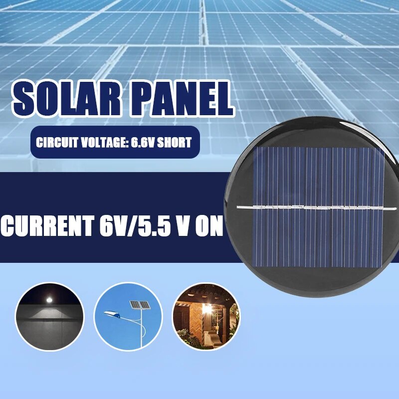 2x Mini Solarpanel 6V 2W 0,33A – Mit 100 Cm Kabel Produktbild-Vorschau 3