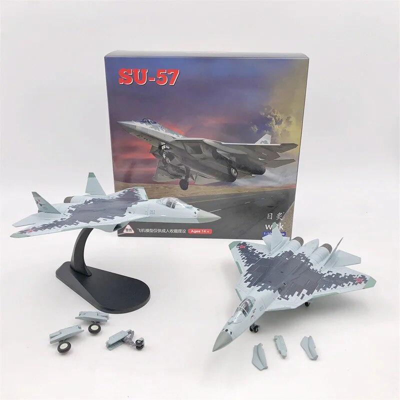 웃JASON TUTU 1/100 Scale Metal Diecast Russian Su 57 Fighter Stealth ...