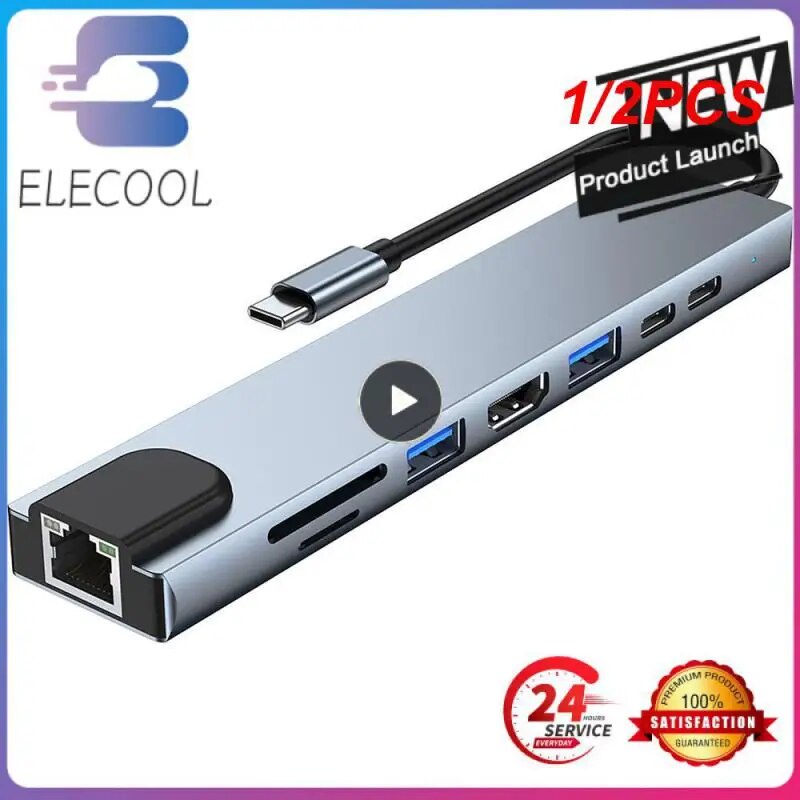 12PCS Extender Type-c Dock Multi-functional Computer Branching Device ...
