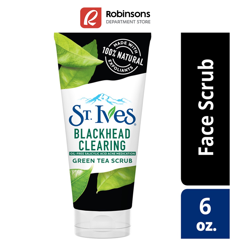 St. Ives Face Scrub Blackhead Clearing Green Tea 6OZ Shopee Philippines