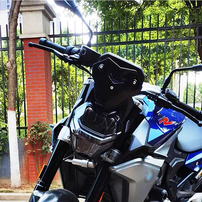 New Motorcycly Windscreen Fairing Windshield Screen Wind Deflector with ...