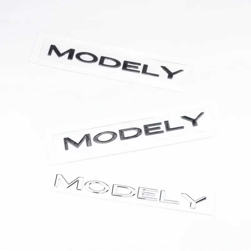 For Tesla Model Y Rear Boot Trunk Logo Emblem Badge Car Sticker Decals ...