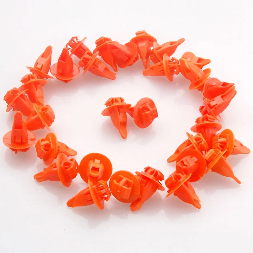 50pcs Nylon Fender Wheel Flare Moulding Retainer Clip 17x17mm 90904 ...
