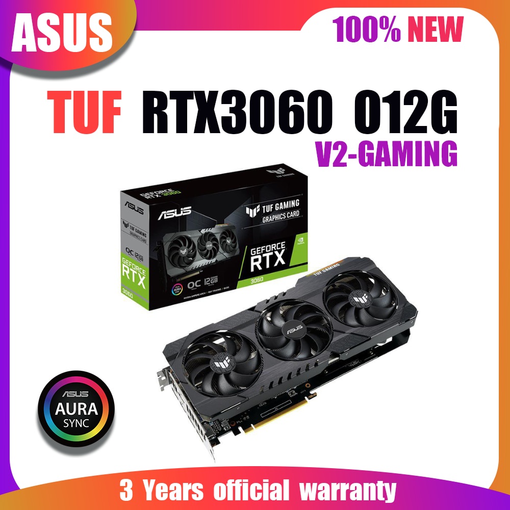 ☄ASUS NEW TUF RTX 3060 O12G V2 GAMING Video Cards GDDR6 12GB Graphics Card  GPU 192bit NVIDIA RT ♤Q | Shopee Philippines