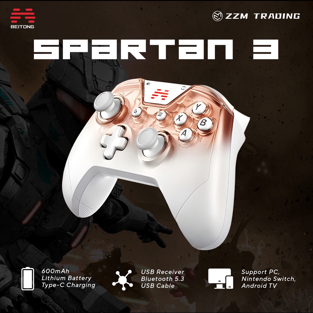 Beitong Spartan 3 Type-C 600mAh Wireless Bluetooth Game Controller ZZM  Trading | Shopee Philippines