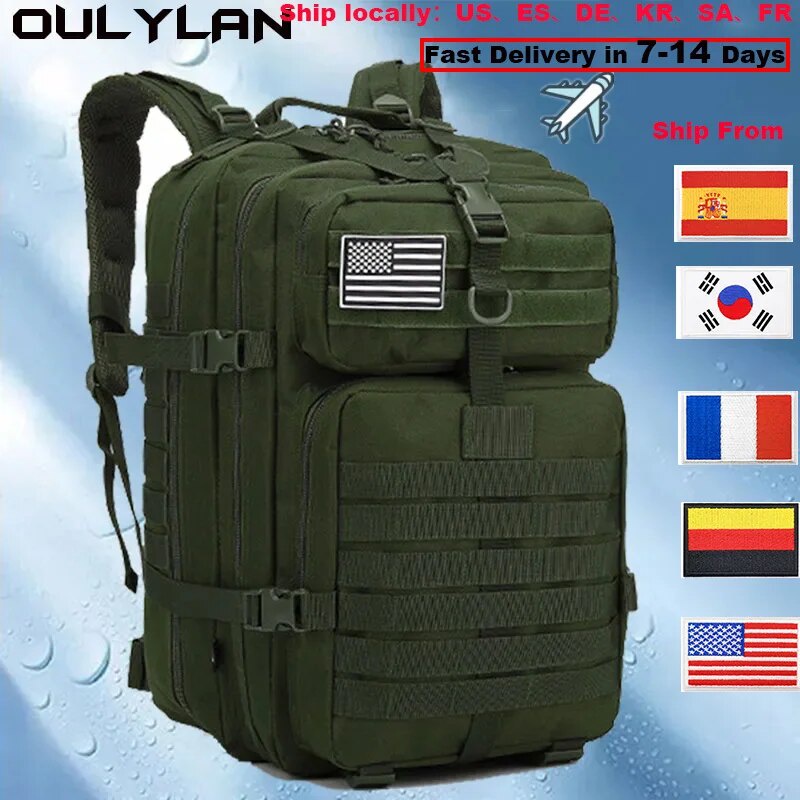 ♨Oulylan Men Army Military 30L/50L Large Capacity Camping Tactical ...