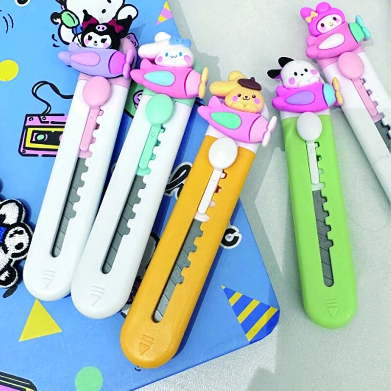 ★Sanrios Kuromi My Melody Pachacco Cinnamoroll Utility Knife Small ...