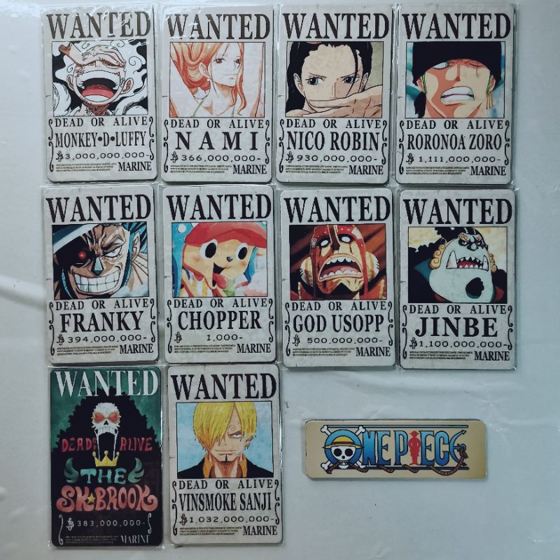 One Piece Wanted poster Ref. Magnet | Shopee Philippines