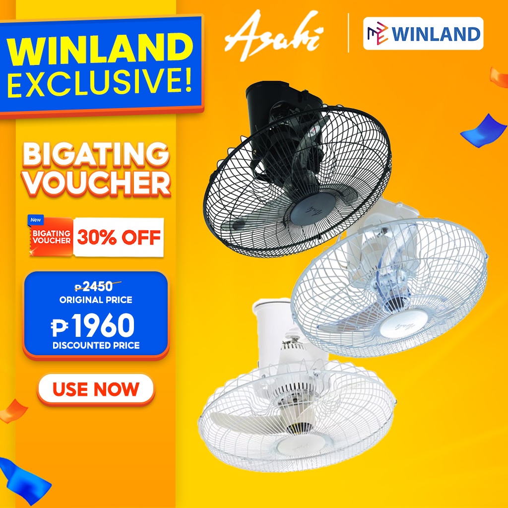 Asahi by Winland 16inch Banana type Ceiling Fan | Electric Fan CF-644 ...