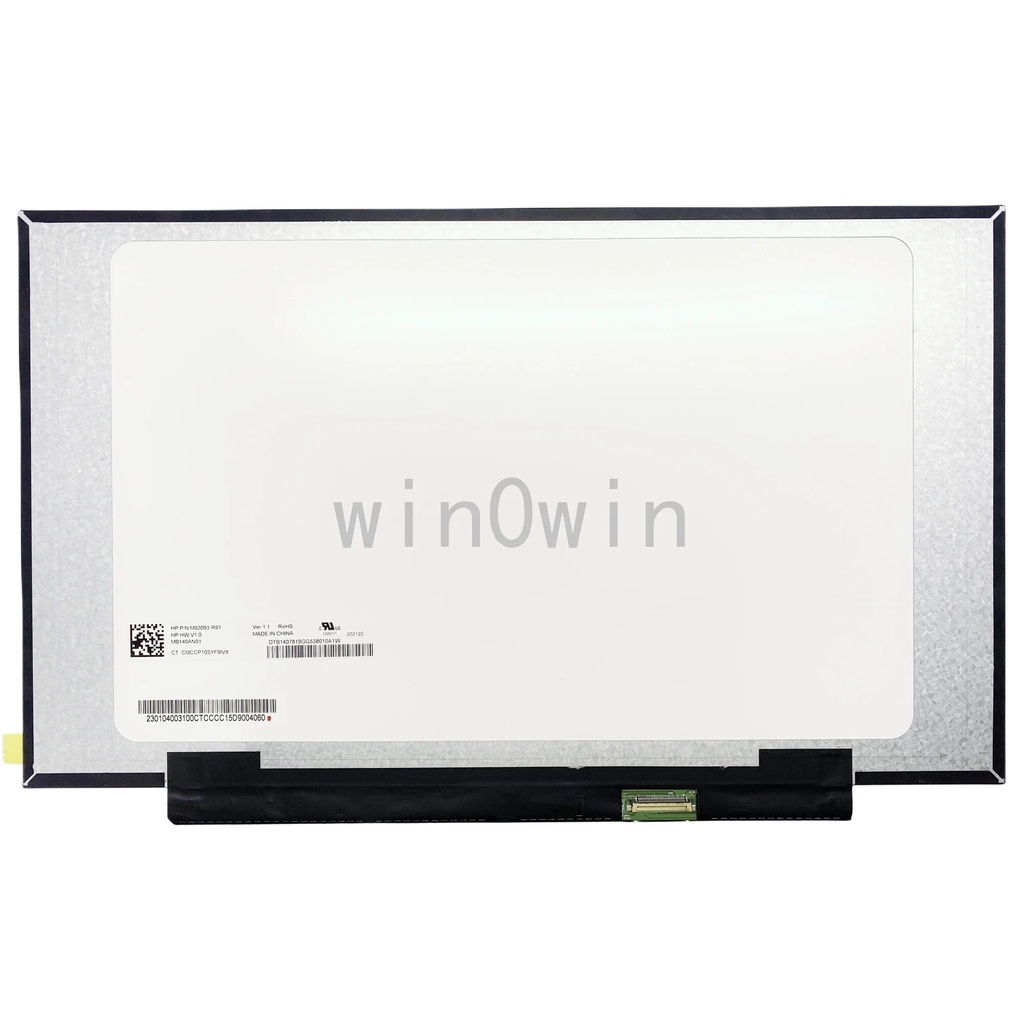 HP 14a-na0062tg 14" HD 30pin LED LCD Screen Panel - M02093-R91 / MB140AN01 V.1 - Matte