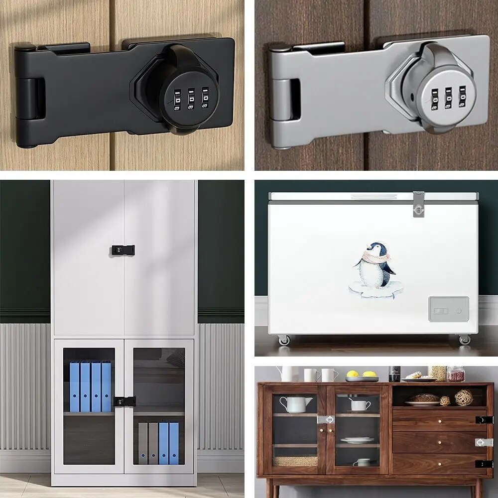 Household Hardware Home Security 3 Digit Coded Refrigerator Coded Lock ...