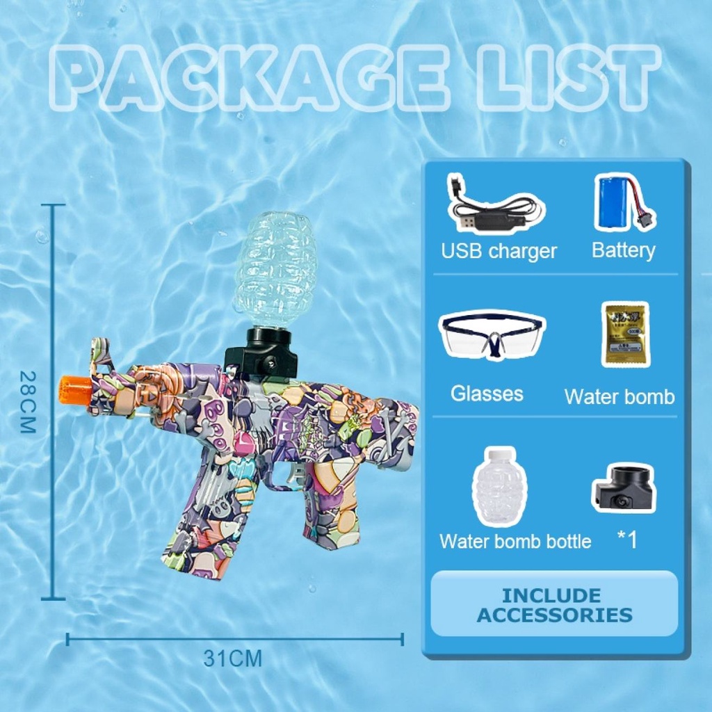 Gel Blaster Electric Gel Splatter Ball Water Bead Blaster Automatic Toy