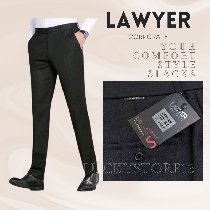 Lawyer Corporate Slacks [original] Skinny Fit Mens Shopee Philippines