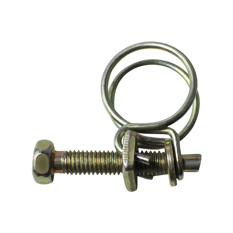HSG factory double wire hose clips adjustable water hose pipe clip hoop ...