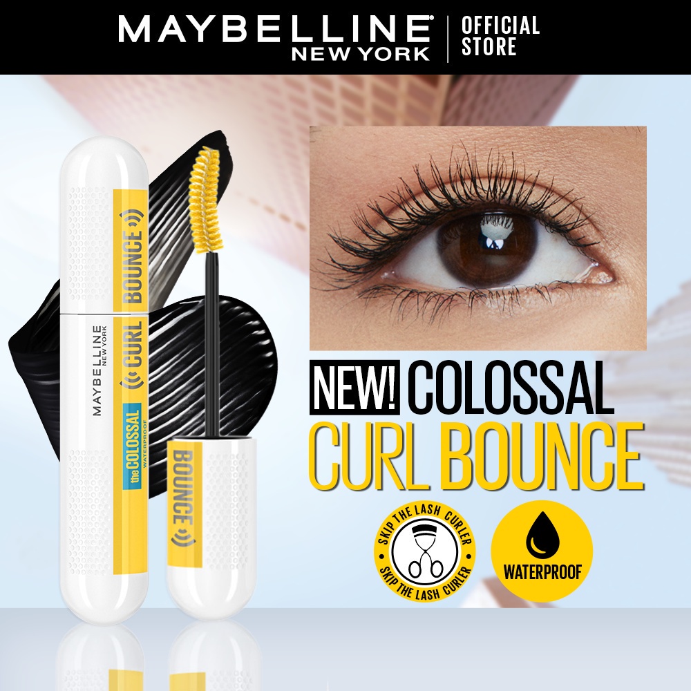 Maybelline Colossal Curl Bounce Mascara Curling, Philippines Long-lasting, Volumizing, Shopee (10ml) 24H - 