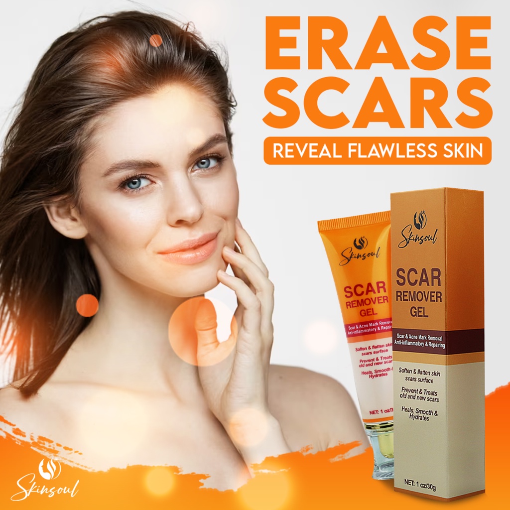 Skinsoul Scars Remover Gel, Effective acne remover, scar removal, erase