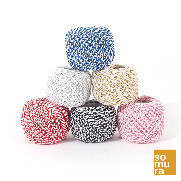 3 Colored Strands Cotton Rope Thread Jute String/Baker's Twine (SSC922 ...