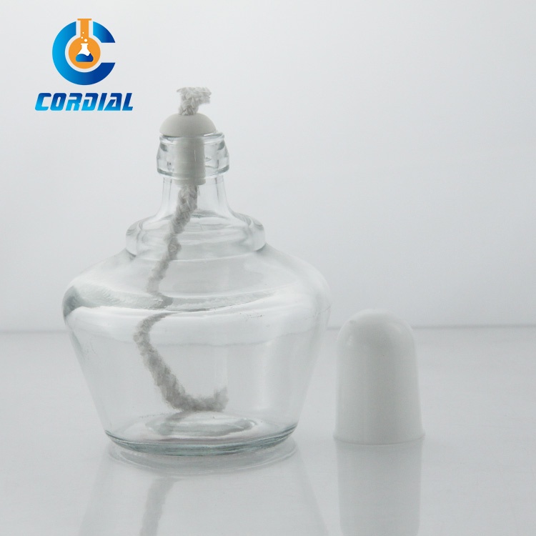 1381 CORDIAL 250ml Transparent Classic Empty Glass kerosene Oil Bottle Laboratory Alcohol Burner