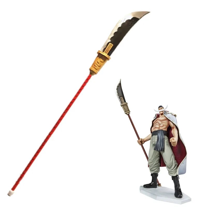 59I ONE PIECE Whitebeard Edward Newgate Weapon Bisento Cosplay Replica ...