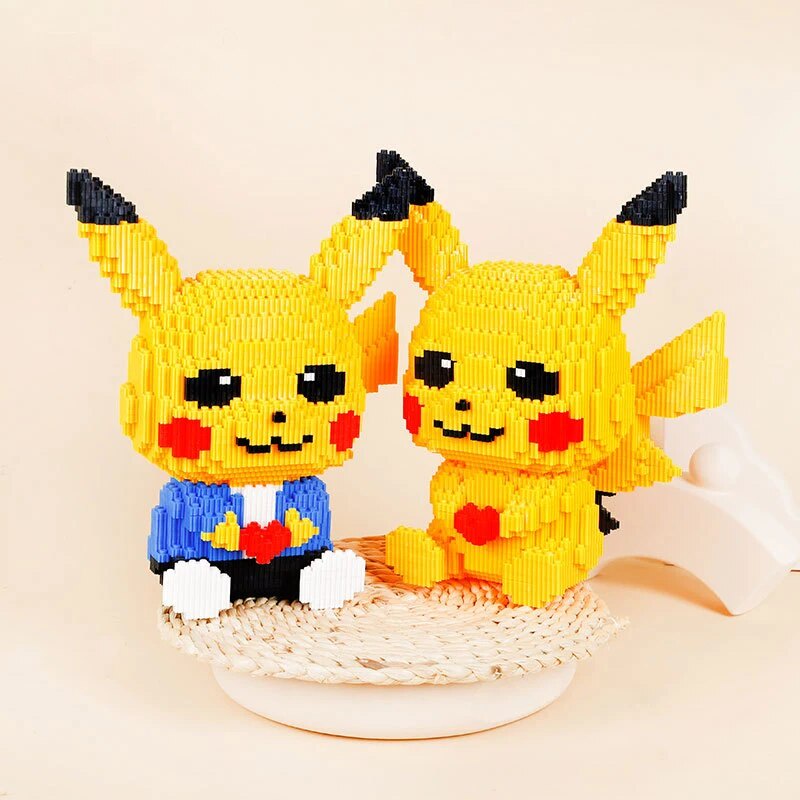 493 Cute Pokemon Pikachu Building Block Cartoon Magic Blocks 3D ...
