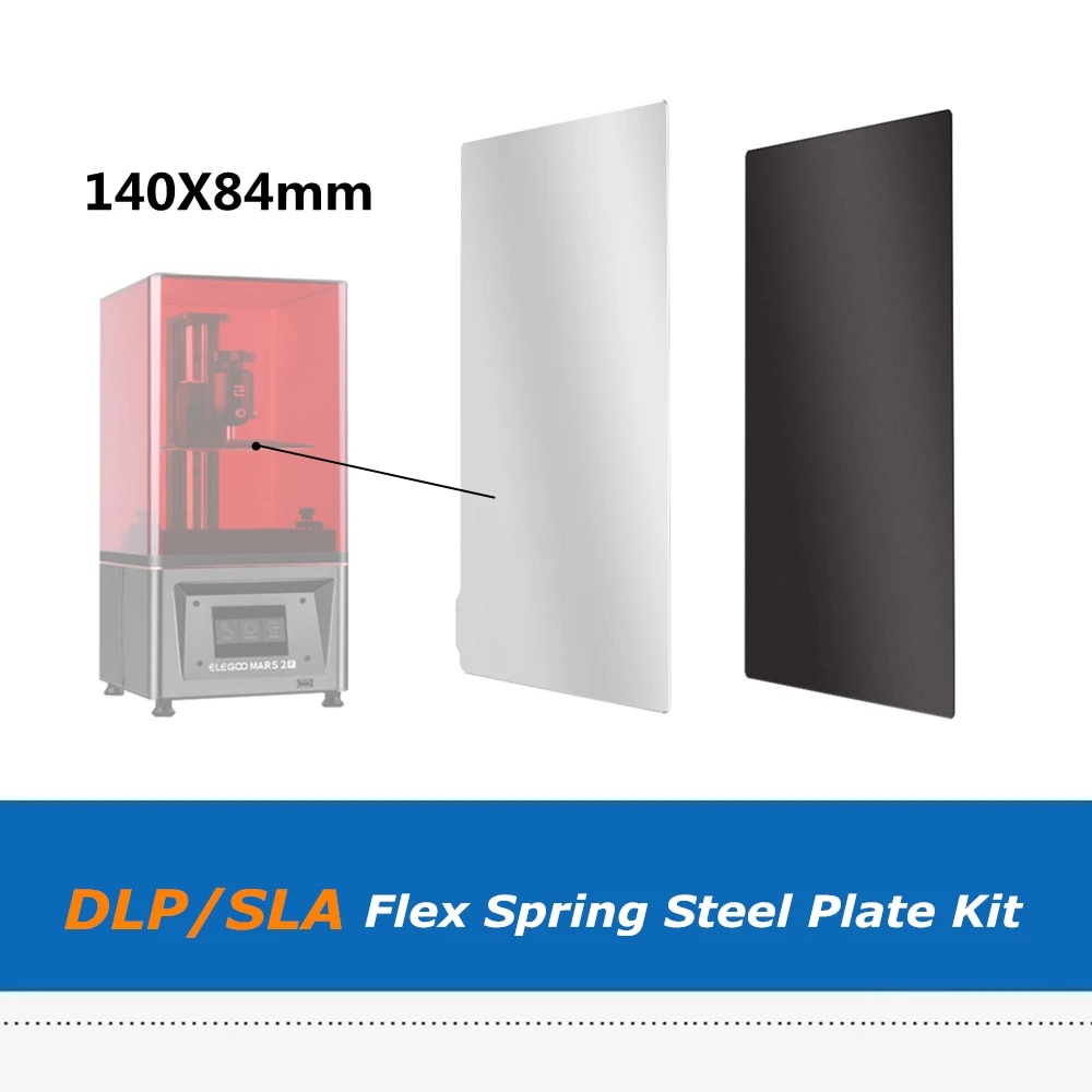 【140X84mm Steel Build Platform Flex Plate + Base Sticker for