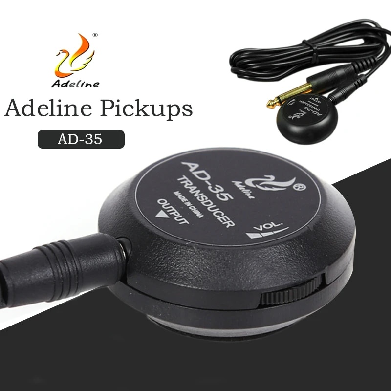 23V Adeline AD35 Mini Pickup Amplifier Transducer Stick Piezo Pickup