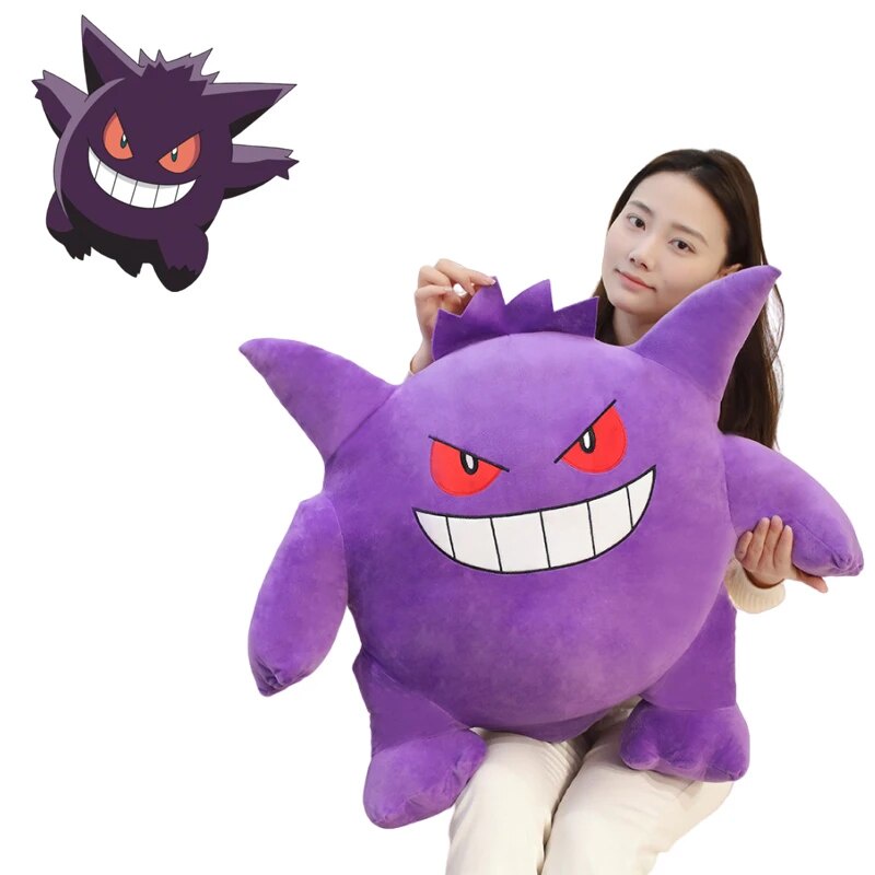 69G 20/40/60cm Gengar Plush Toy Lovely Big Size Stuffed Pokemon Gengar ...