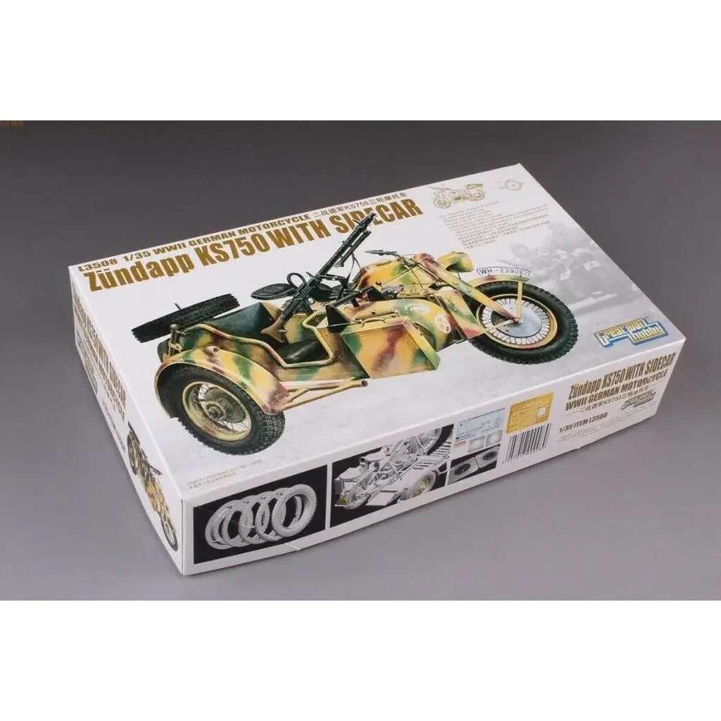 Great Wall Hobby L3508 1/35 Scale Zundapp KS750 with Sidecar ...