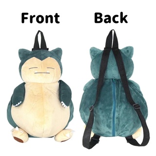 Backpack Mimikyu Snorlax Pikachu Eevee Plush Backpack Schoolbag Soft  Stuffed Toy Gift For Kids