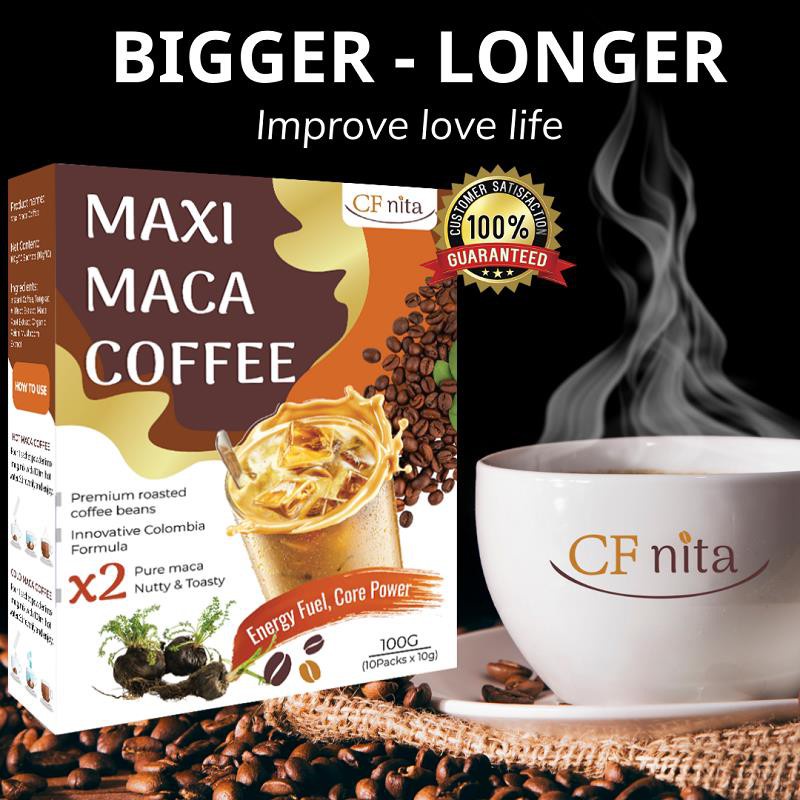 Maxi Maca Coffee Improve Love Life x2 Pure Maca Premium Roasted Coffee