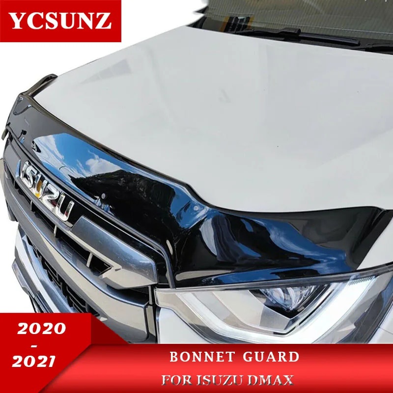 031 Black Guards For Isuzu Dmax Dmax 2020 2021 Front Bug Hood