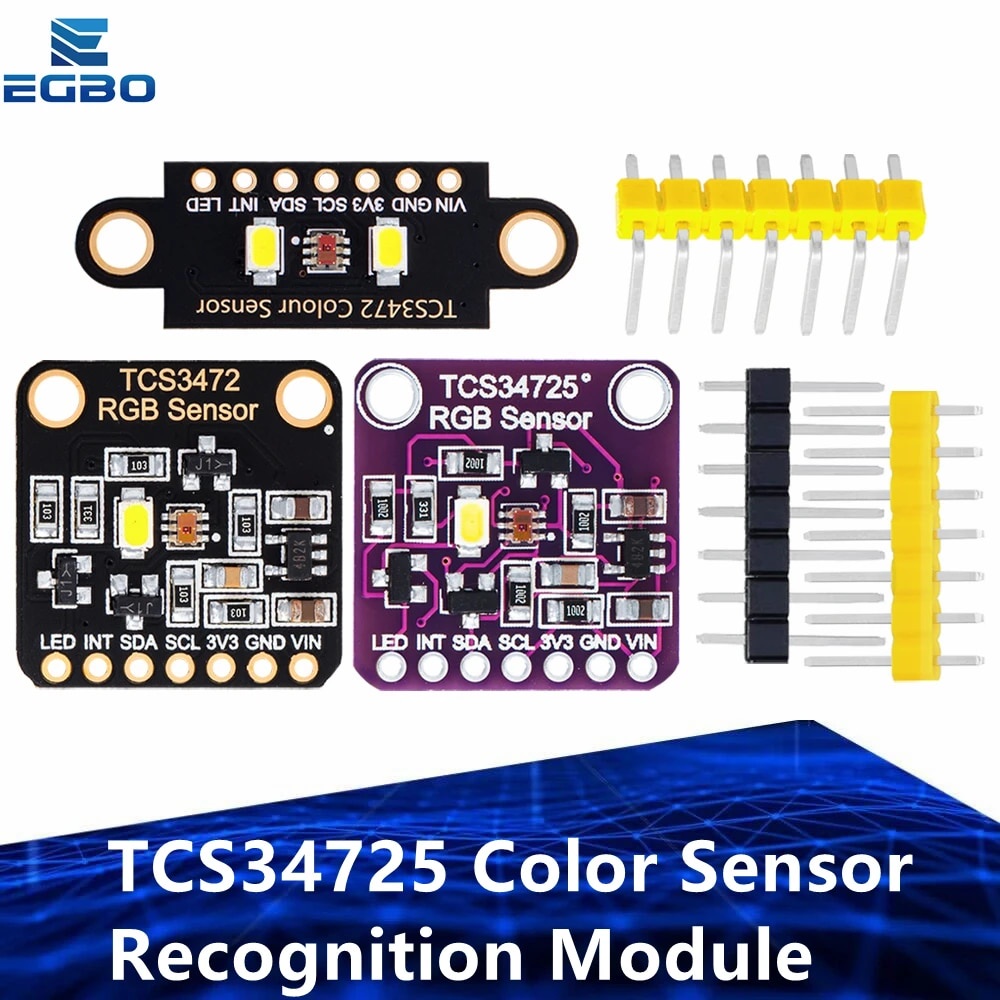 ☃TCS34725 Color Sensor Recognition Module RGB Development Board IIC For ...