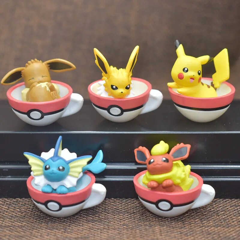 639 Pokemon Figure Second Eeveelution Jolteon Flareon Sylveon Gacha