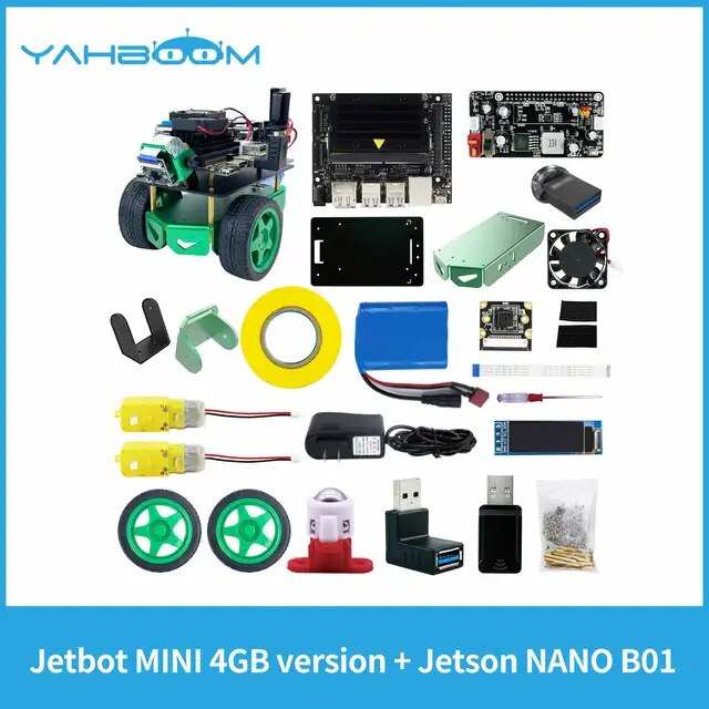 48V Yahboom Jetbot MINI ROS AI Visual Robot Kit Include Battery Support