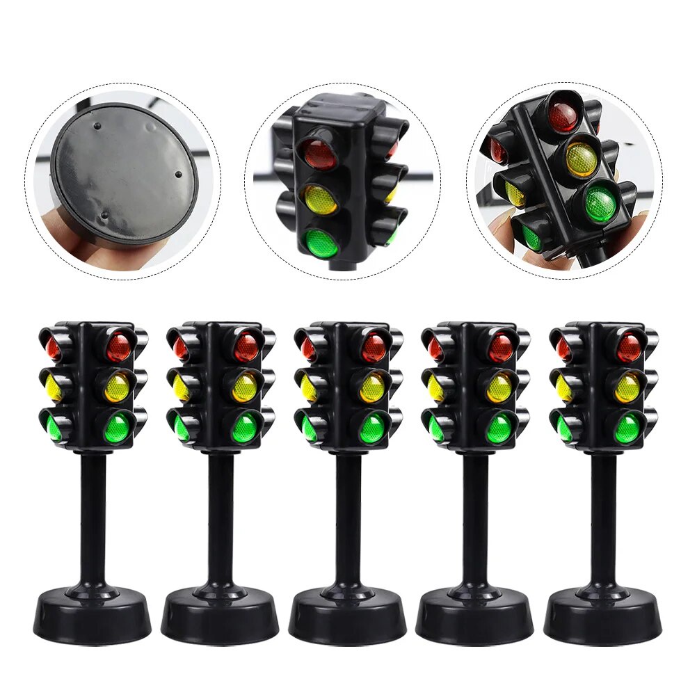 57p Traffic Light Toy Model Signs Toys Crosswalk Educational Kids Lamp ...