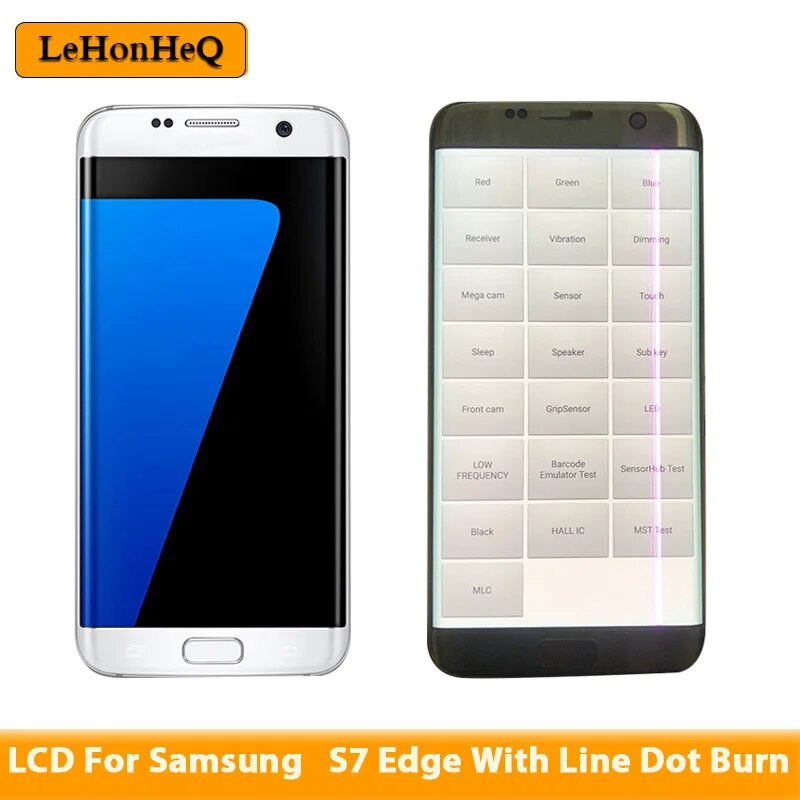 LCD For Samsung Galaxy S7 Edge G935 G935F G935FD LCD Display with Burn ...